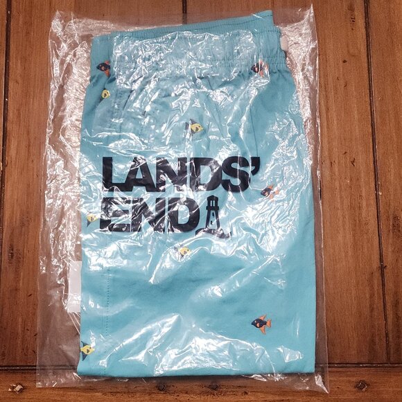 Lands' End Boys Swimming Trunks With Little Fish. Size XL NWT - Picture 3 of 5